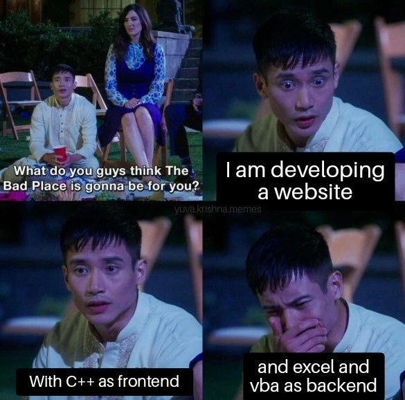 Imagining developer hell: C++ frontend with Excel-VBA backend web stack