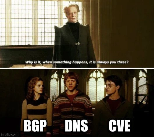 The Unholy Trinity of Internet Outages