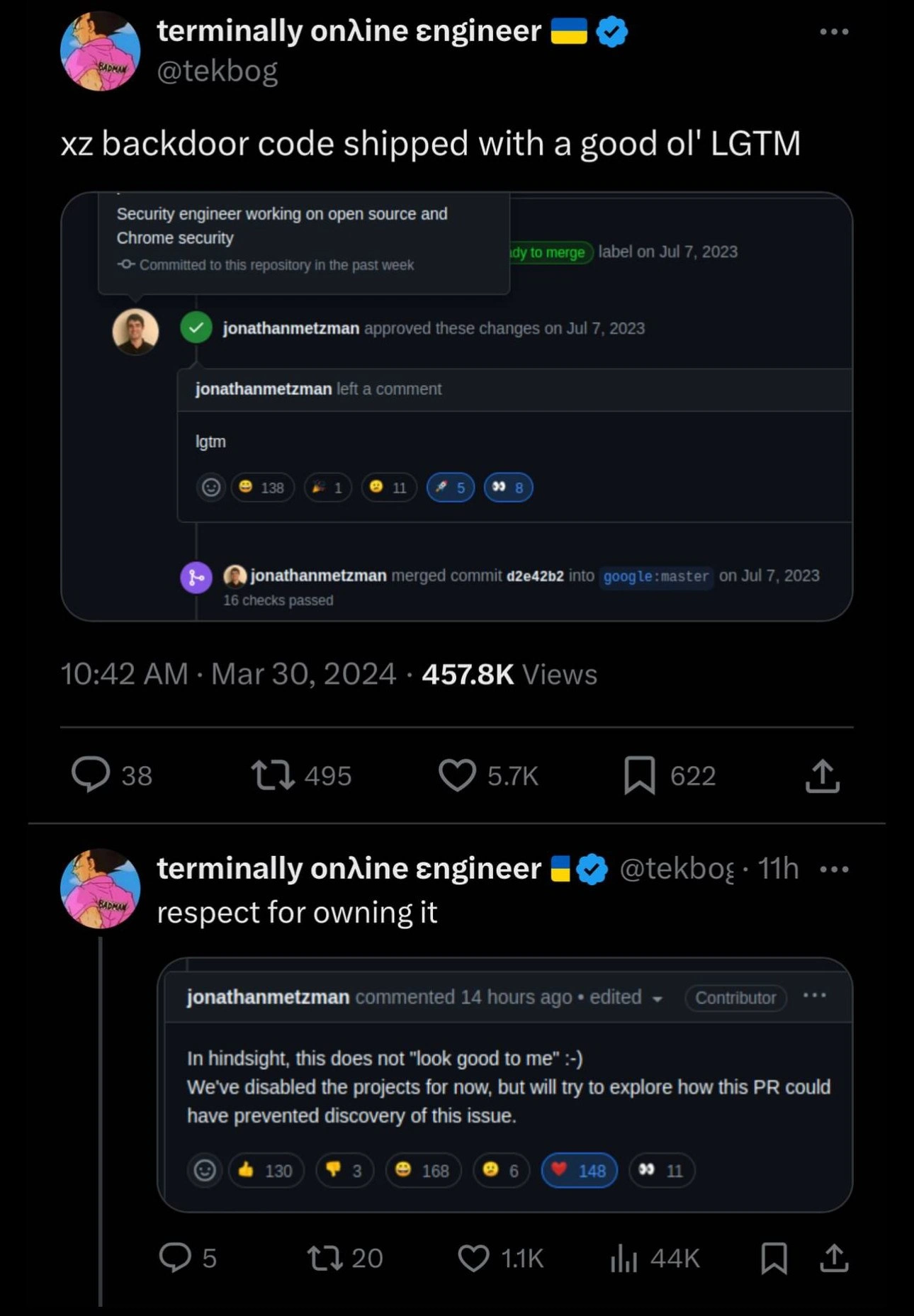 The 'LGTM' That Almost Broke the Internet: The XZ Backdoor Incident