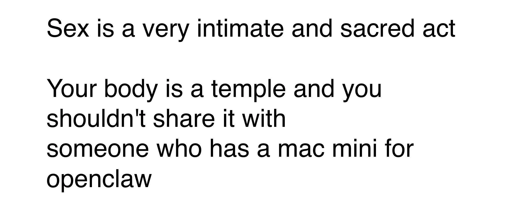 Your Body Is a Temple: Avoid OpenClaw Mac Mini Owners